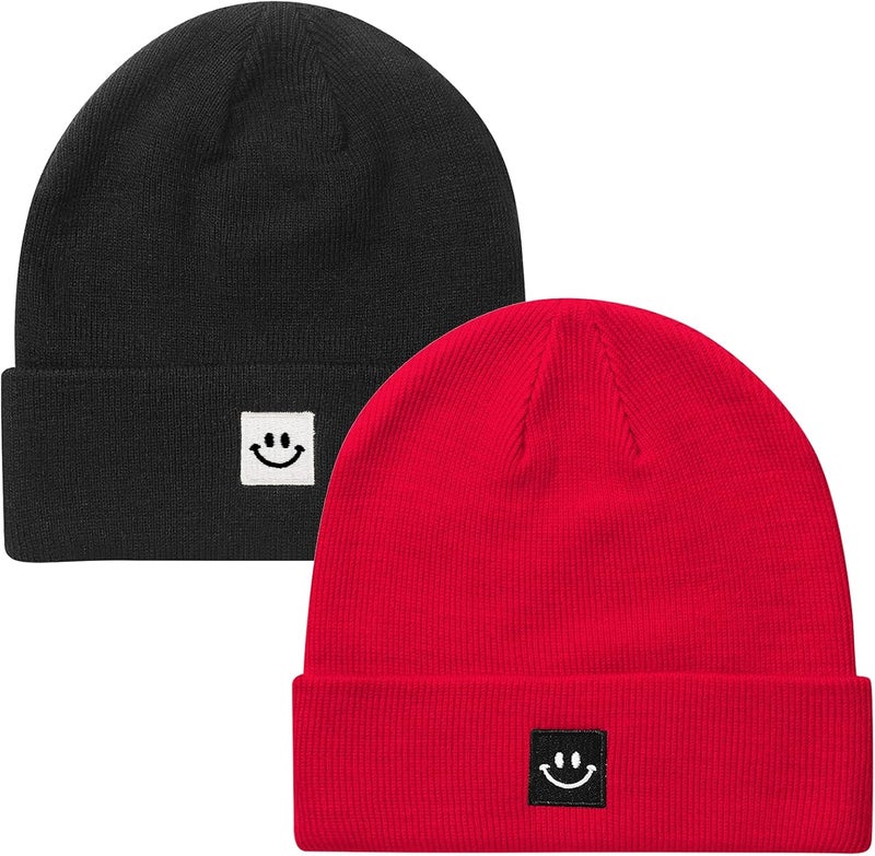 Paladoo Knit Beanie Hat for Men/Women 2Pack - Image 1